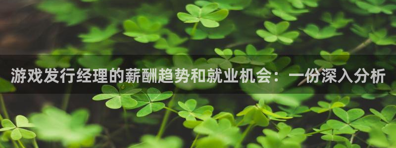 门徒平台管 5O6917 门徒：游戏发行经理的薪酬趋势和就业机会：一份深入分析